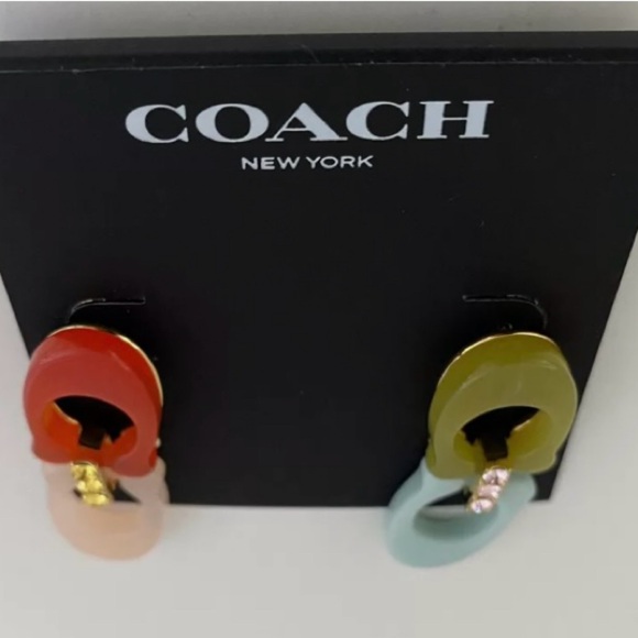 Coach signature C earrings - Picture 2 of 5